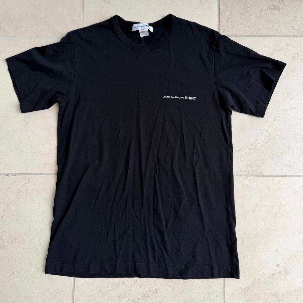 Comme des Garçons SHIRT Black T-Shirt Small Logo Tee Size X (Medium/Large Fit)